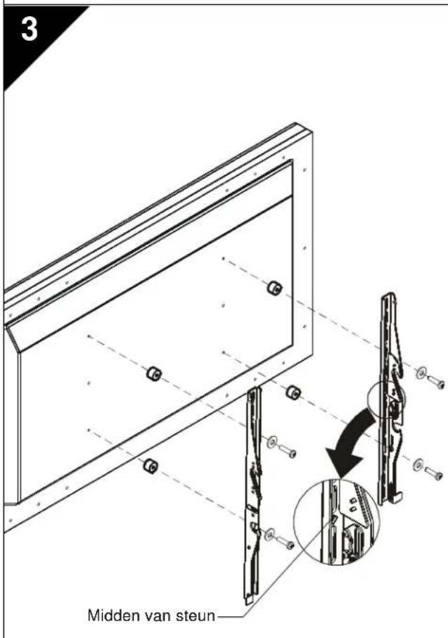 Chief ICXPTM2T03 - Installatie op een betonnen muur - 5