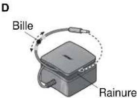 BOSE 43085 - IFixation de I'adaptateur secteur - 4
