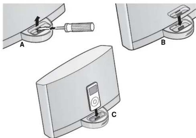 BOSE 43085 - Inserting your iPod® - 1