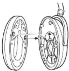 BOSE 047901 - De kussentjes van de oorschelpen opnieuw bevestigen - 1