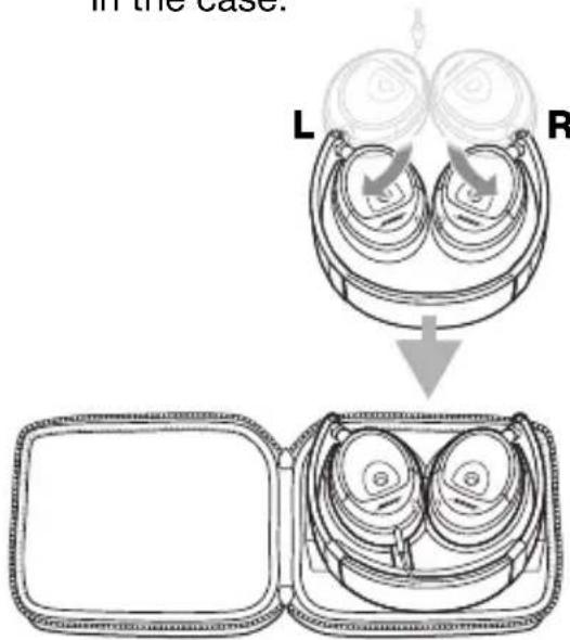 BOSE 047901 - Putting the headphones in the case - 3