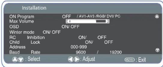 SANYO 32LM5WP - Setting the monitor address in RS232 mode - 1