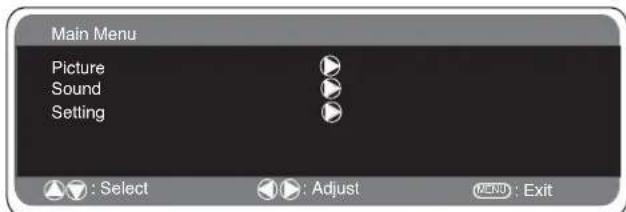 SANYO 32LM5WP - PC menu settings - 1