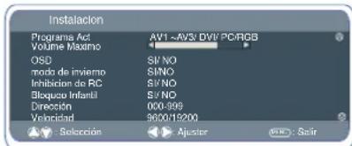 SANYO 32LM5WP - Configuración de la direccion del monitor en modo RS232 - 1