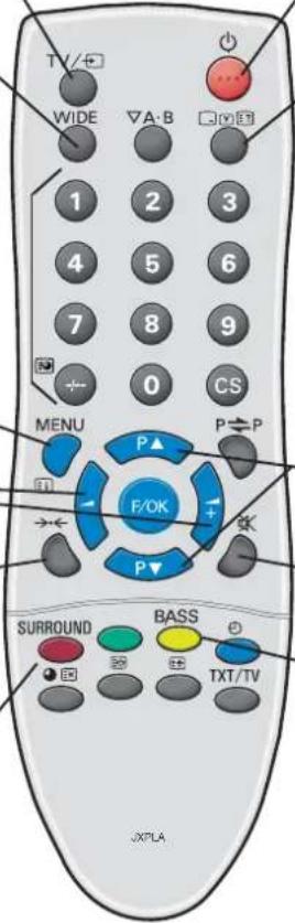 SANYO 32LM5R - Surround-Modus-Ausbwaltaste - 1