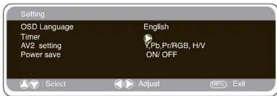 SANYO 32LM5R - PC menu settings - 3