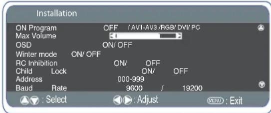SANYO 32LM5R - Setting the monitor address in RS232 mode - 1