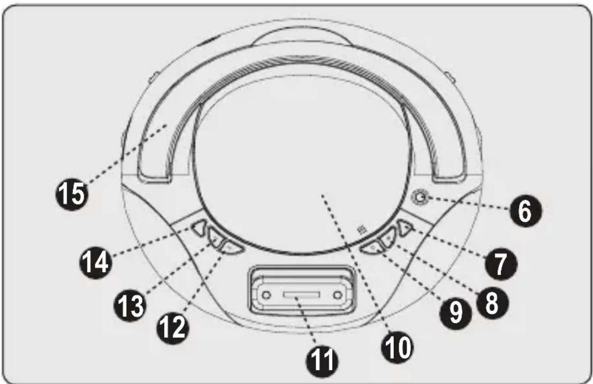 COBY CSMP142 - Top View - 1