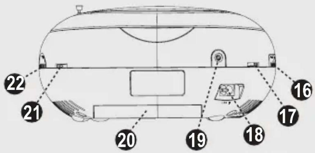 COBY CSMP142 - Rear View - 1