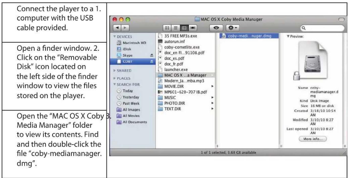 COBY MP767 - Macintosh OS X - 1