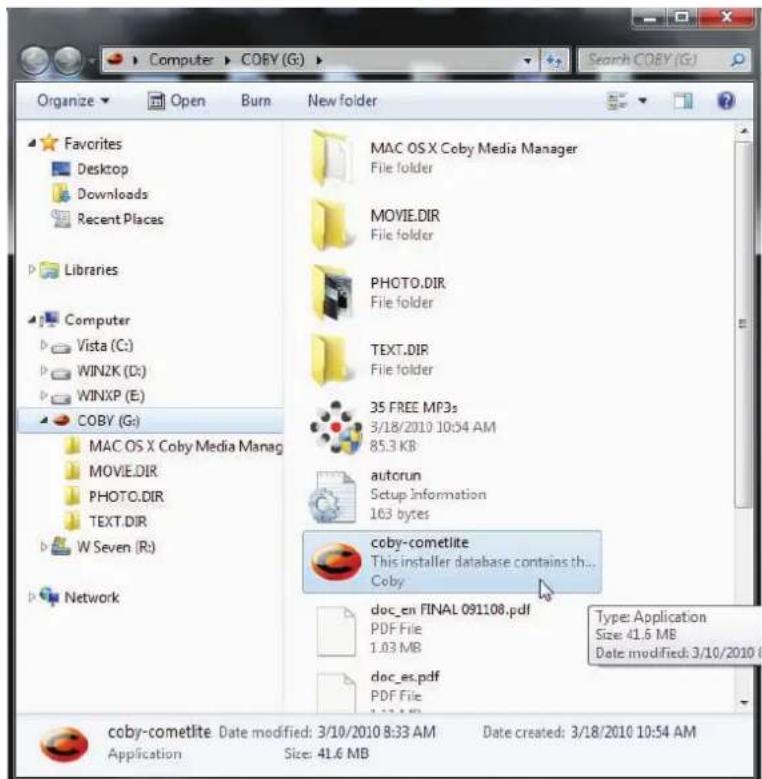 COBY MP767 - Microsoft Windows - 2