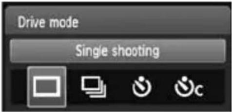 CANON EOS Rebel T3 - (3)Drive mode/Flash firing - 1