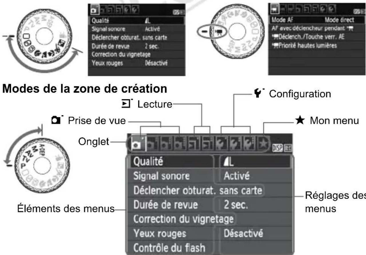 CANON EOS Rebel T3 - Écran de menu - 1