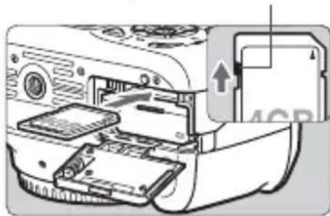 CANON EOS Rebel T3 - Insert the battery. - 1