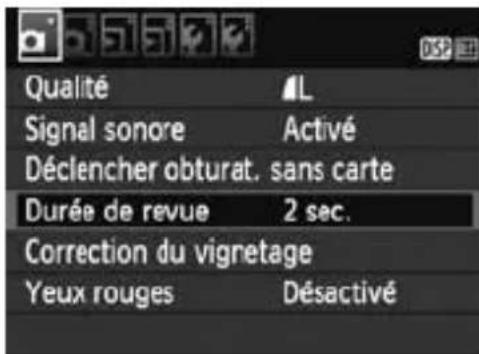 CANON EOS Rebel T3 - Sélectionnez l'élement désiré. - 1