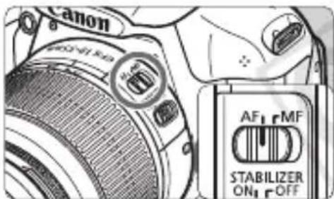 CANON EOS Rebel T3 - Attach the lens. - 1