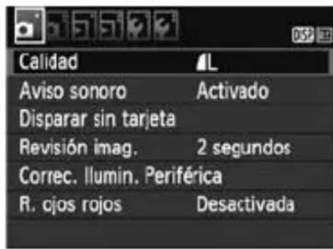 CANON EOS Rebel T3 - Procedimiento de ajuste de los manos - 1