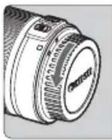 CANON EOS Rebel T3 - Montaje de un objetivo - 1