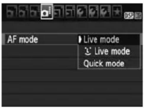 CANON EOS Rebel T3 - Selecting the AF Mode - 1