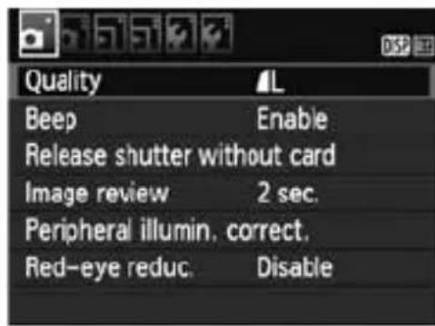 CANON EOS Rebel T3 - Menu Setting Procedure - 1