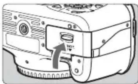 CANON EOS Rebel T3 - Insert the card. - 1
