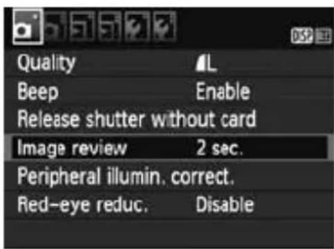CANON EOS Rebel T3 - Select the desired item. - 1
