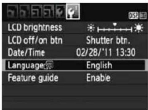 CANON EOS Rebel T3 - Display the menu screen. - 1