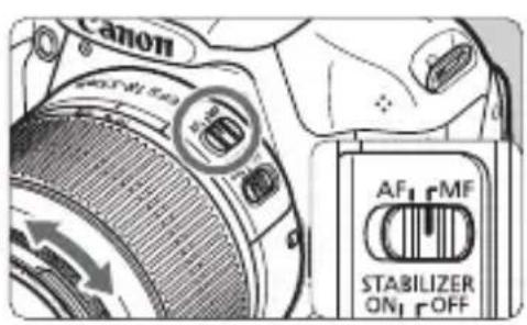 CANON EOS Rebel T3 - MF : Mise au point manuelle - 1