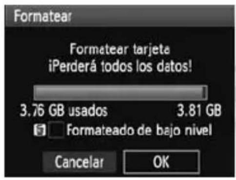 CANON EOS Rebel T3 - Selezione [Formatear]. - 1