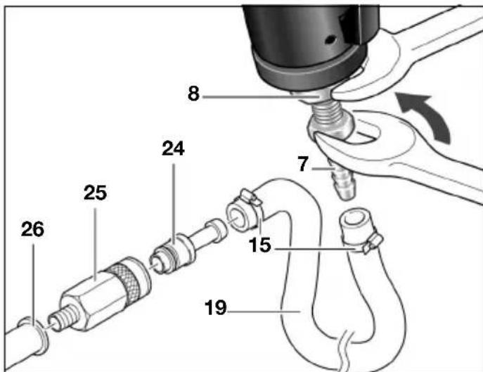 BOSCH 0 607 561 118 - The use of a compressed air maintenance unit is necessary. - 1