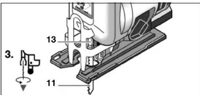 BOSCH 0 607 561 118 - Removing the Saw Blade - 3