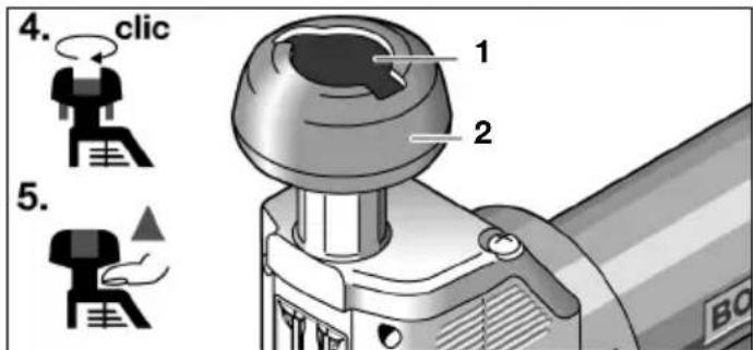 BOSCH 0 607 561 118 - Installing the Saw Blade - 5