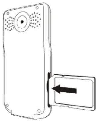 COBY CAM4505 - Insertion d'une Carte Mémoire - 1