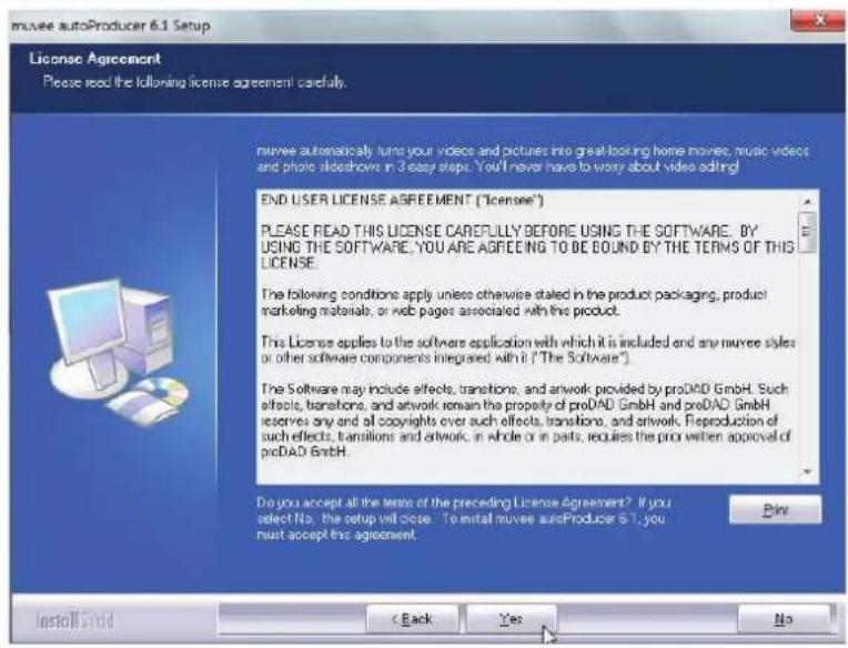 COBY CAM4505 - Installing muvee™ autoProducer - 4