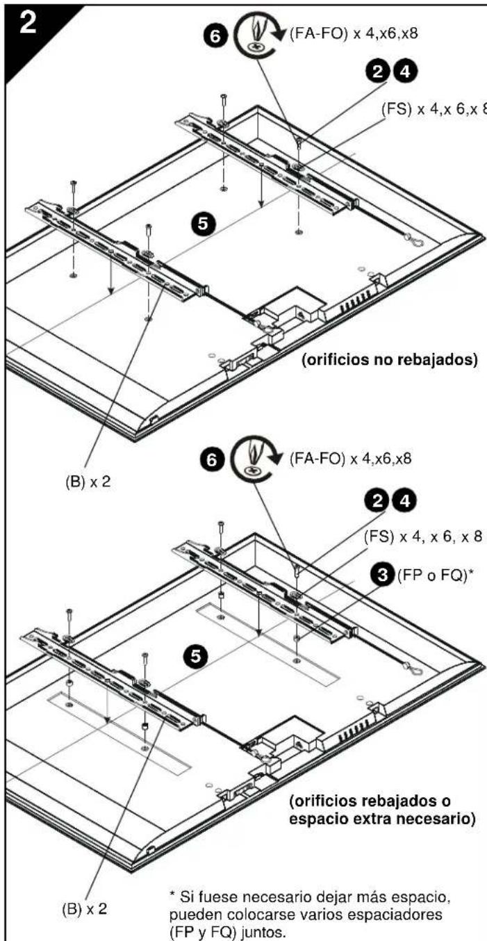 Chief iCLPFM3B03 - INSTALACIÓN DE LA PLACA DE PARED EN LA PARED: HORMIGÓN, BLOQUES DE HORMIGÓN O LADRILLO - 4