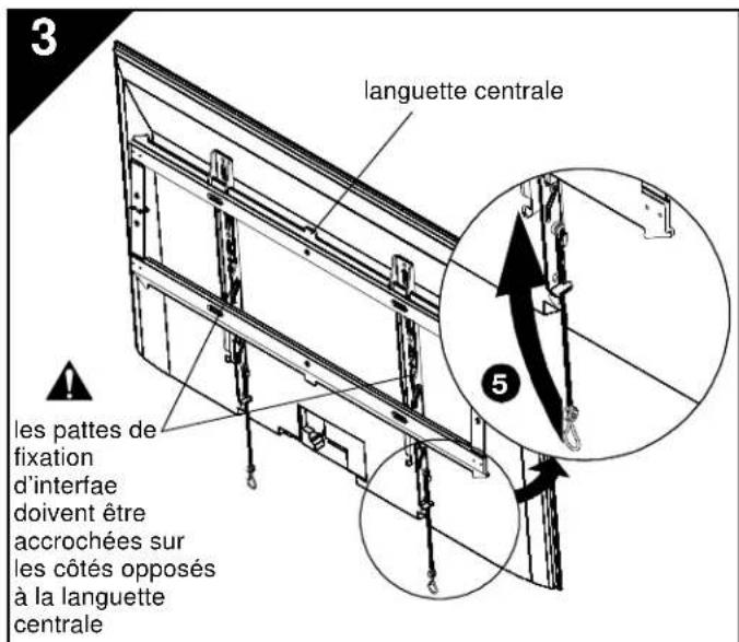 Chief iCLPFM3B03 - INSTALLER LES PATTES DE FIXATION À L'ÉCRAN - 4