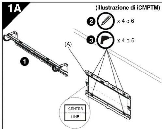 Chief iCLPTM3B03 - INSTALLAZIONE DELLA PIASTRA A MURO SULLA PARETE - MONTANTI IN LEGNO - 2