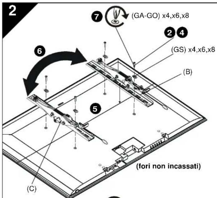 Chief iCLPTM3B03 - INSTALLAZIONDE DELLA PIASTRA A MURO SULLA PARETE - CALCESTRUZZO PIENO, BLOCCO IN CALCESTRUZZO O MATTONI - 4
