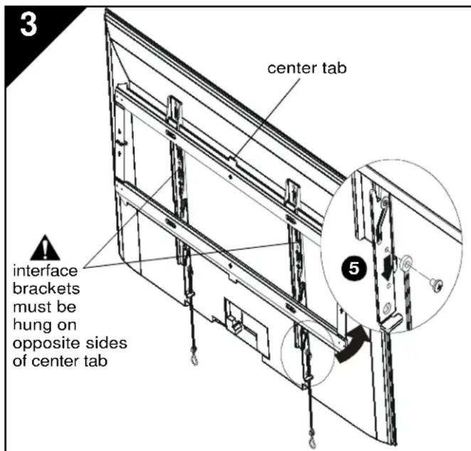 Chief iCMPFM3B03 - INSTALL BRACKETS TO DISPLAY - 4