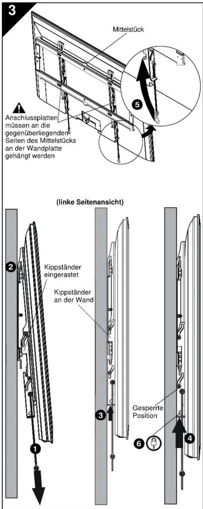 Chief iCMPFM3B03 - MONTAGE DER HALTERUNGEN AN DEN BILDSCHIRM - 4