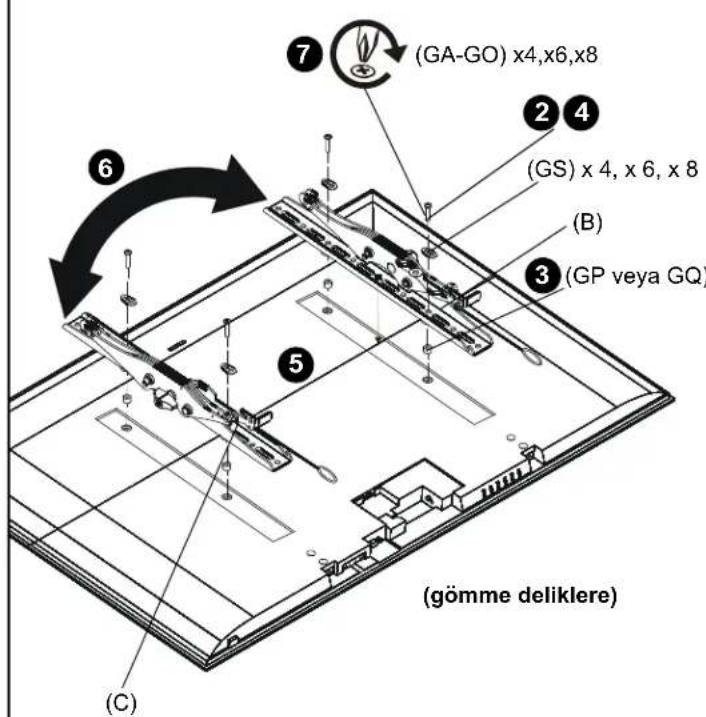 Chief iCMPTM3B03 - DUVAR PLAKASINI DUVARA – BETONA, BETON BLOGA VEYA TUĞLAYA MONTE ETME - 5