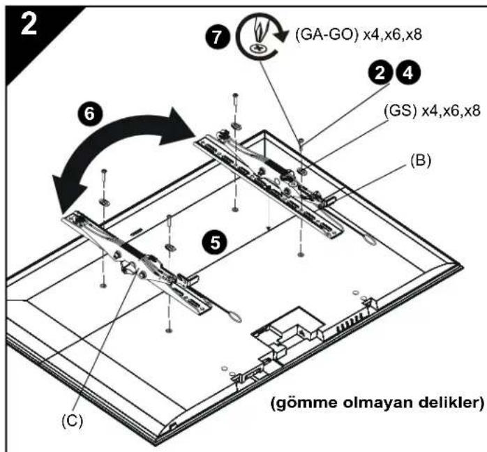 Chief iCMPTM3B03 - DUVAR PLAKASINI DUVARA – BETONA, BETON BLOGA VEYA TUĞLAYA MONTE ETME - 4
