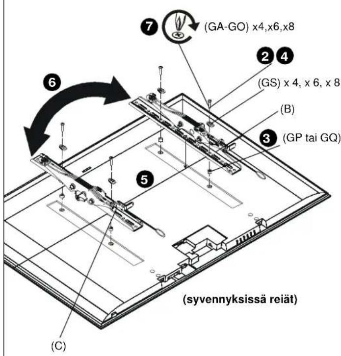 Chief iCMPTM3B03 - SEINÄLEVYN KIINNITTÄMINEN SEINÄÄN - BETONI, BETONITIILI TAI TIILI - 5