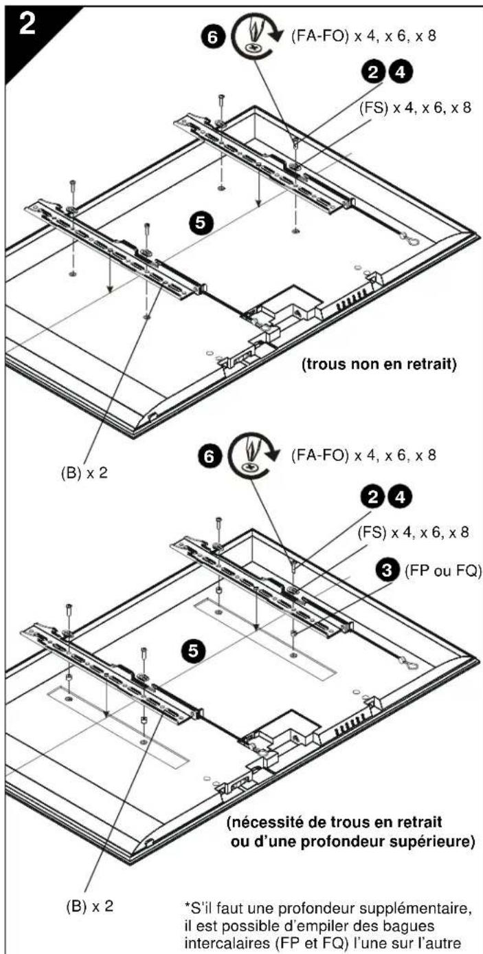 Chief iCXPFM3B03 - INSTALLER L'APPLIQUE AU MUR - BÉTON, BLOC DE BÉTON OU BRIQUE - 4