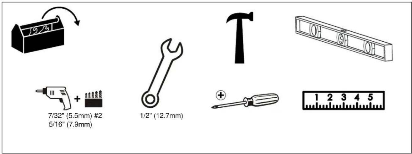 Chief iCXPFM3B03 - TOOLS REQUIRED FOR INSTALLATION - 1
