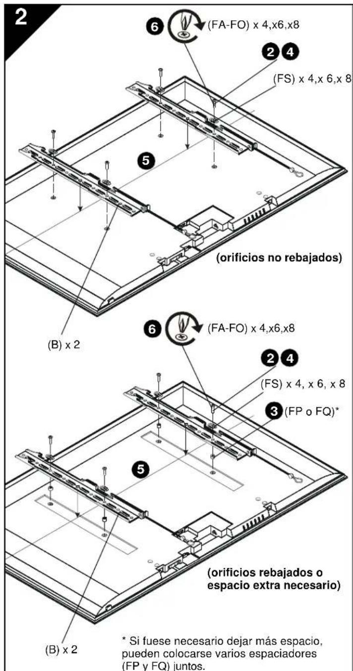 Chief iCXPFM3B03 - INSTALACION DE LA PLACA DE PARED EN LA PARED: HORMIGON, BLOQUES DE HORMIGON O LADRILLO - 4