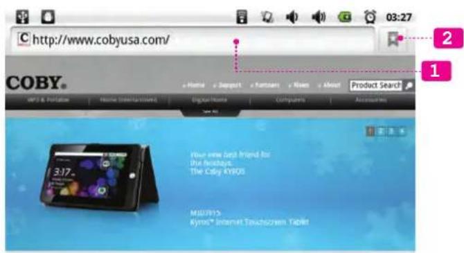 COBY Kyros MID8024 - Navigando la web - 3