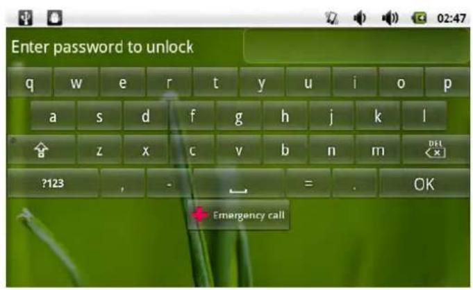 COBY Kyros MID8024 - Unlocking the Screen - 3