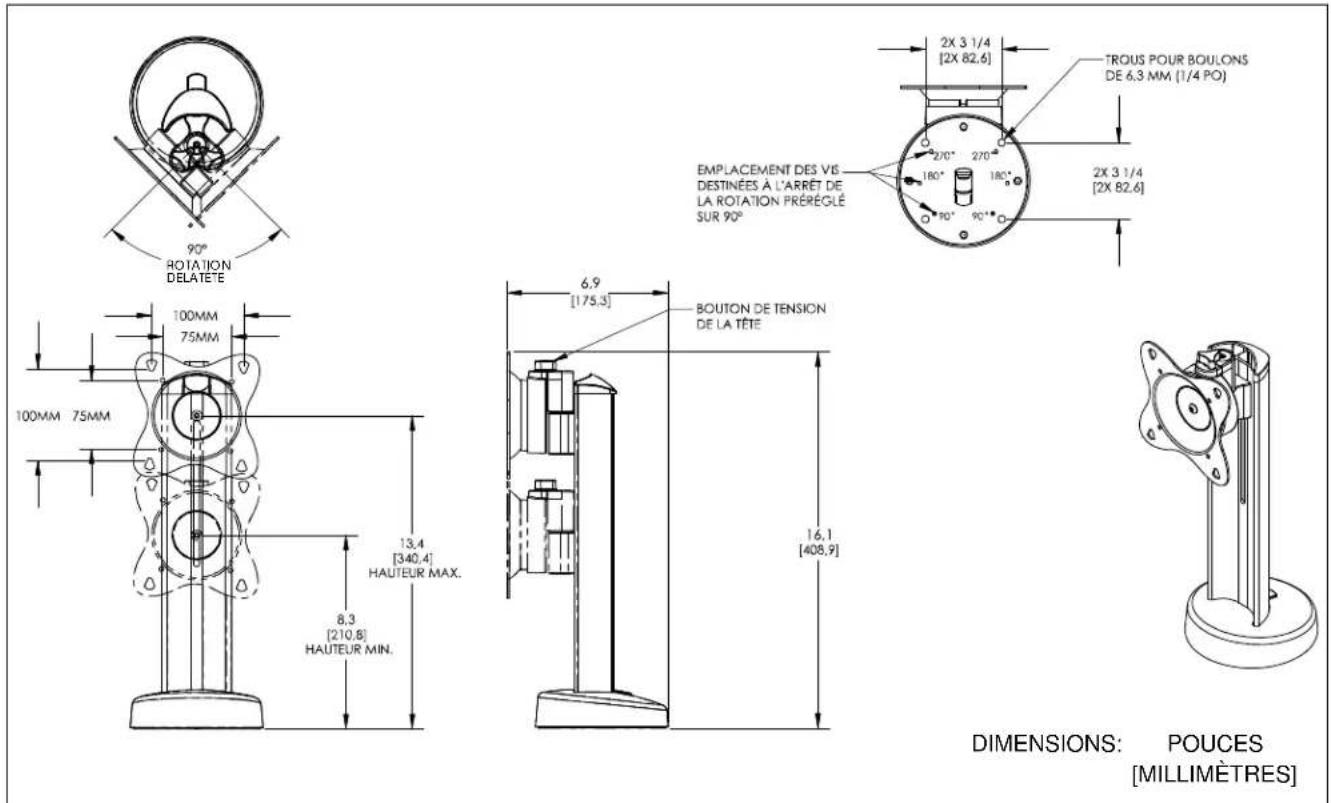 Chief STS1 - DIMENSIONS - 1
