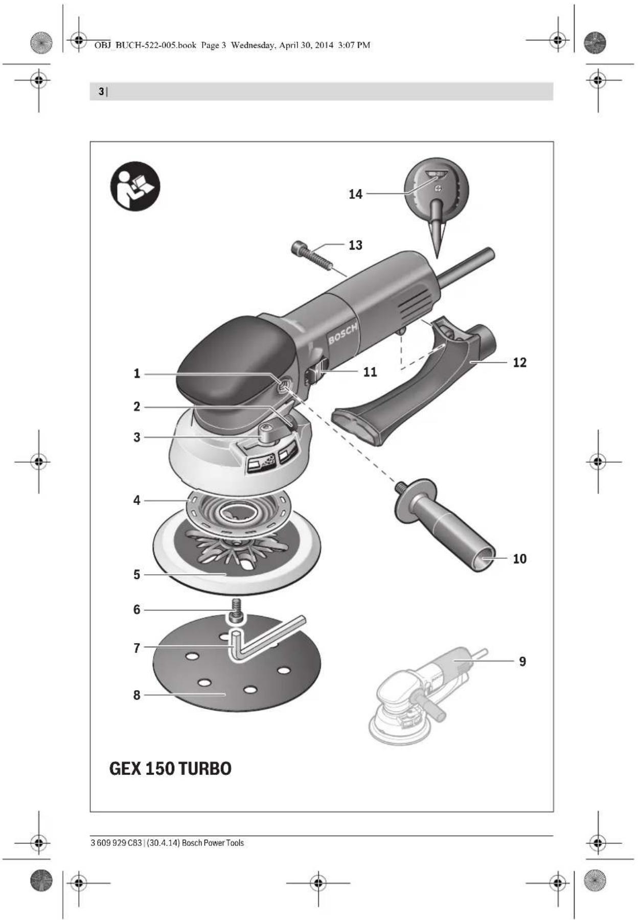 BOSCH GEX 150 Turbo Professional - BOSCH - 5